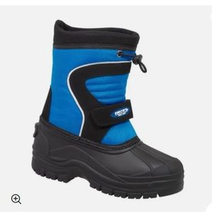 New Smiths Sal Boys Snow Boot Kids Waterproof Winter Snow Boots blue